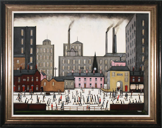 Sean Durkin, Original oil painting on panel, To the Mill Born