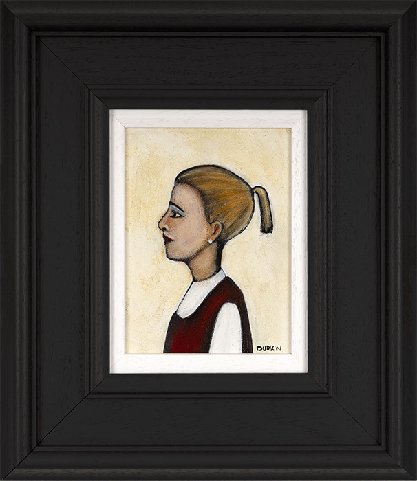 Sean Durkin, Original oil painting on panel, Caroline