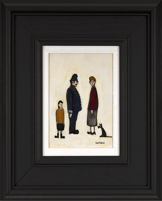 Sean Durkin, Original oil painting on panel, Not Again