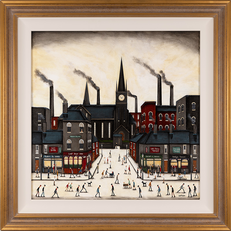 Sean Durkin, Original oil painting on panel, That Friday Feeling