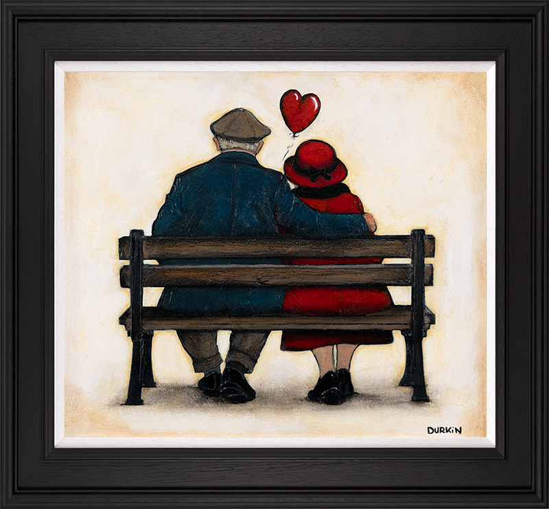 Sean Durkin, Original oil painting on panel, Together