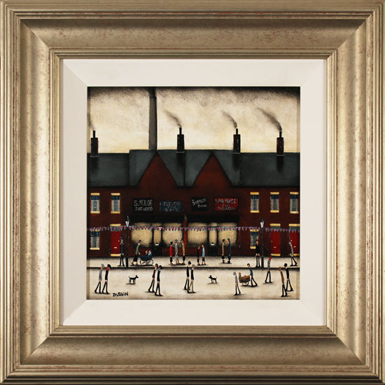 Sean Durkin, Original oil painting on panel, Tales from Red Brick Lane