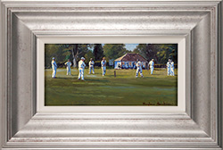 Stephen Hawkins, Original oil painting on panel, Cricket 2 (Title TBC)