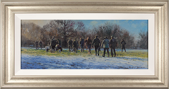 Stephen Hawkins, Original oil painting on canvas, The Shooting Party, click to enlarge