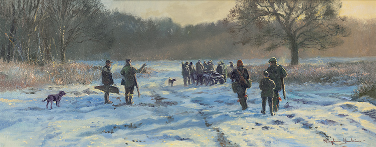 Stephen Hawkins, Original oil painting on canvas, The First Shoot