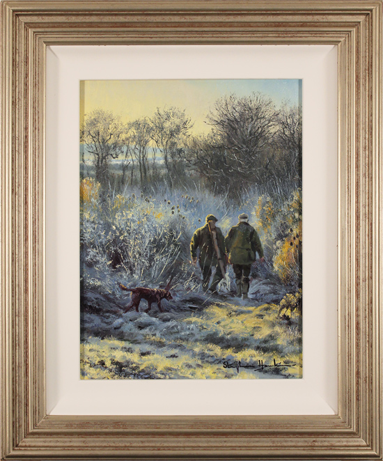 Stephen Hawkins, Original oil painting on canvas, The Gamekeepers