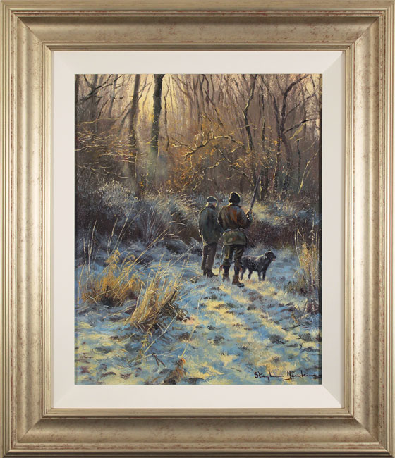 Stephen Hawkins, Original oil painting on canvas, A Fading Winter's Day, click to enlarge