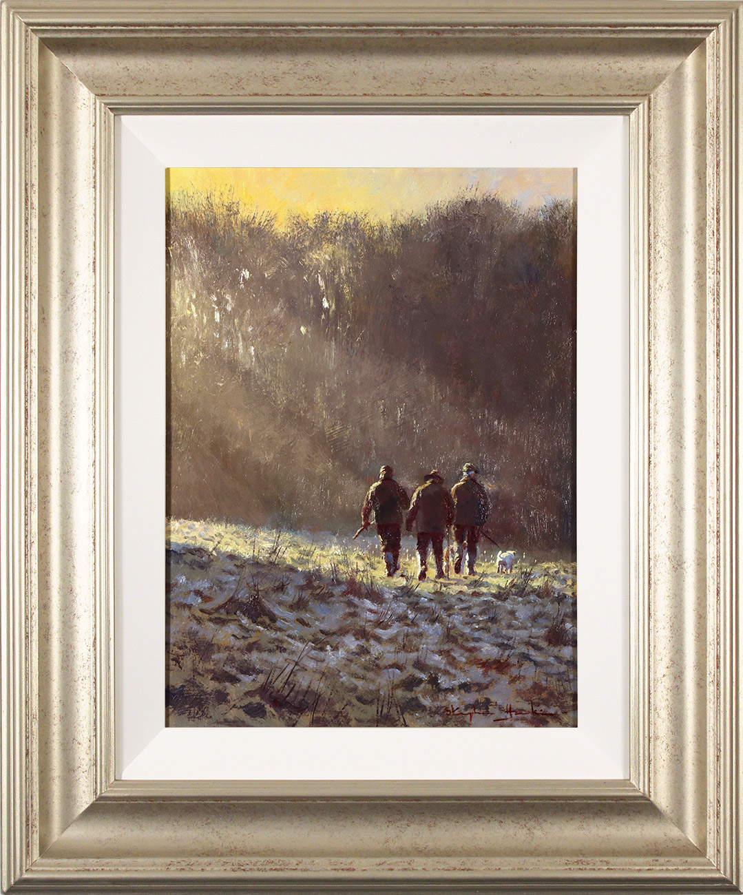 Stephen Hawkins Original Oil Painting On Panel Frosty Morning   Stephen Hawkins STHA76 