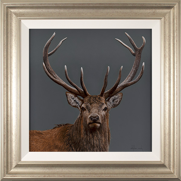 Stephen Park, Original oil painting on panel, Stag