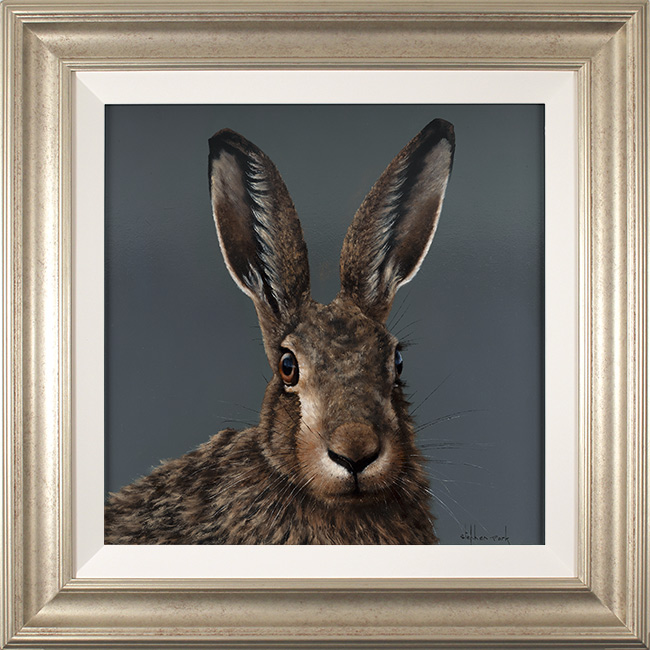 Stephen Park, Original oil painting on panel, Hare