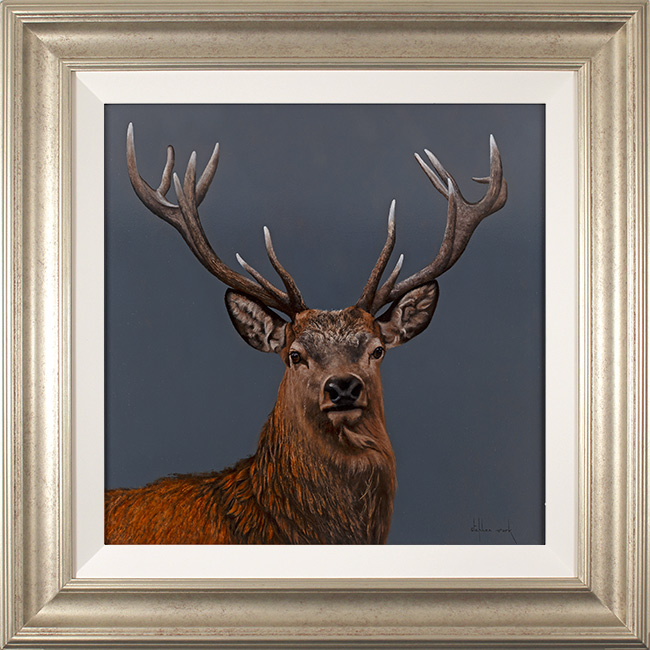 Stephen Park, Original oil painting on panel, Highland Stag
