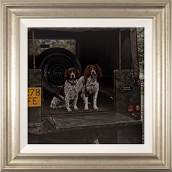 Stephen Park, Original oil painting on panel, Gun Dogs