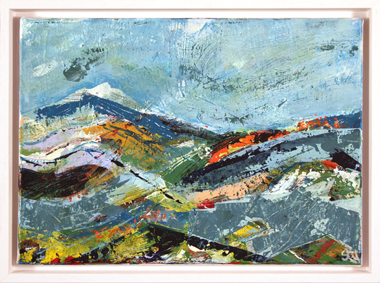 Steve Williams, Original acrylic painting on canvas, Winter Hills, click to enlarge