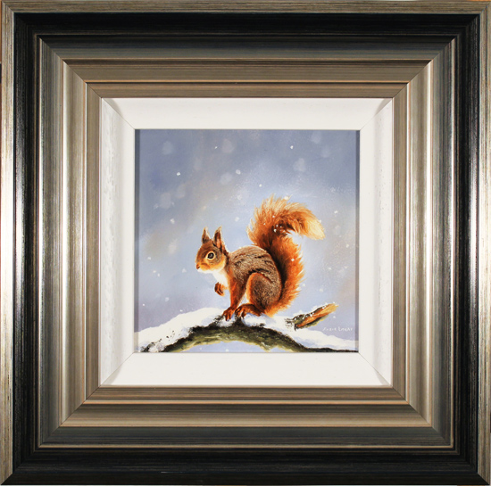 Suzie Emery, Original acrylic painting on board, Red Squirrel, click to enlarge