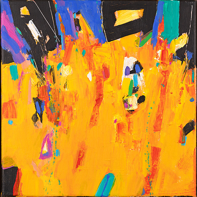 Terence Clarke, Original acrylic painting on canvas, High Yellow