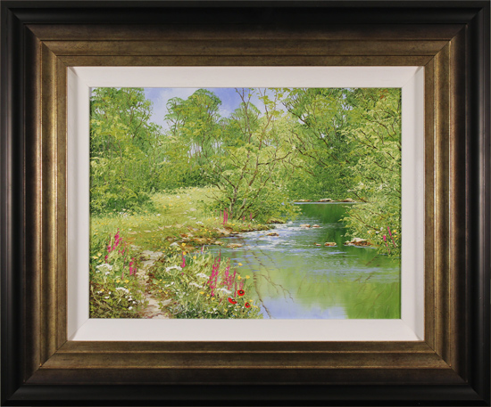 Terry Evans, Original oil painting on canvas, Spring by the Beck, click to enlarge