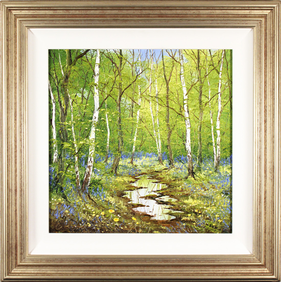 Terry Evans, Original oil painting on canvas, Spring in the Bluebell Wood, click to enlarge