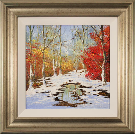 Terry Evans, Original oil painting on canvas, First Snowfall, Yorkshire Dales, click to enlarge