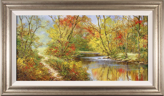 Terry Evans, Original oil painting on canvas, Autumn Reflections, click to enlarge