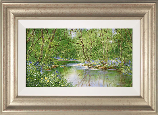 Terry Evans, Original oil painting on canvas, The Bluebell Wood, click to enlarge