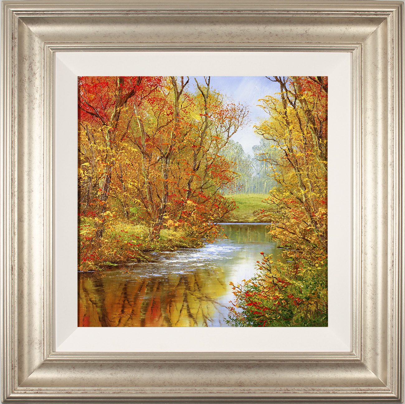 Terry Evans, Original oil painting on canvas, Autumn Wood, Yorkshire ...