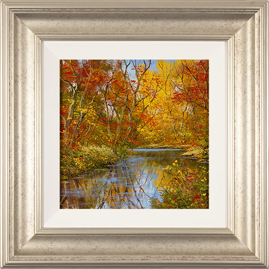 Terry Evans, Original oil painting on panel, Autumn Reflections