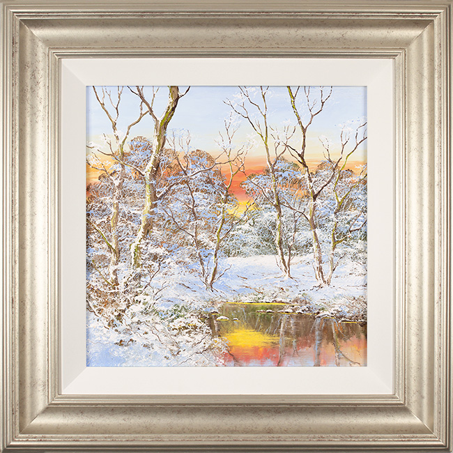 Terry Evans, Original oil painting on panel, Winter Glade