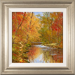 Terry Evans, Original oil painting on panel, Autumn Ripples