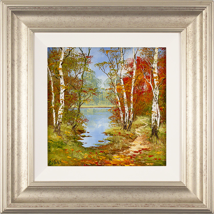 Terry Evans, Original oil painting on panel, Among the Birch Woods