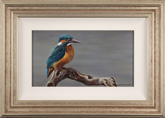 Wayne Westwood, Original oil painting on panel, Kingfisher, click to enlarge