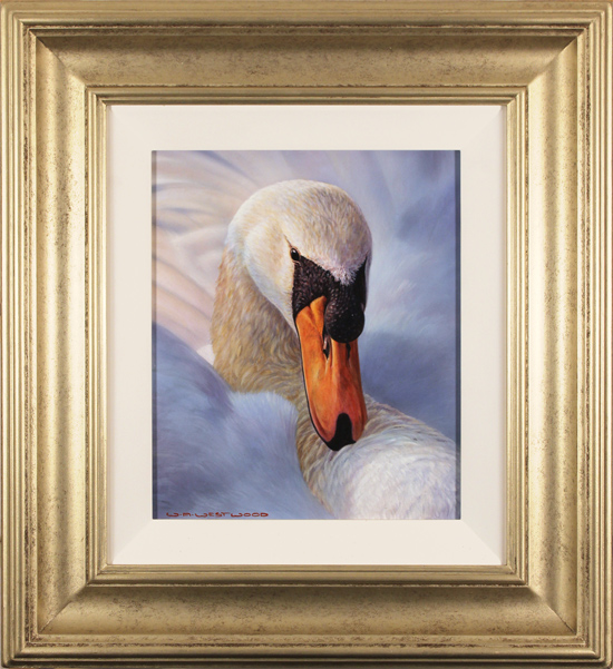 Wayne Westwood, Original oil painting on panel, Swan, click to enlarge