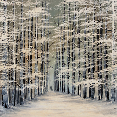 Jay Nottingham, Winter Wonderland, Original oil painting on panel